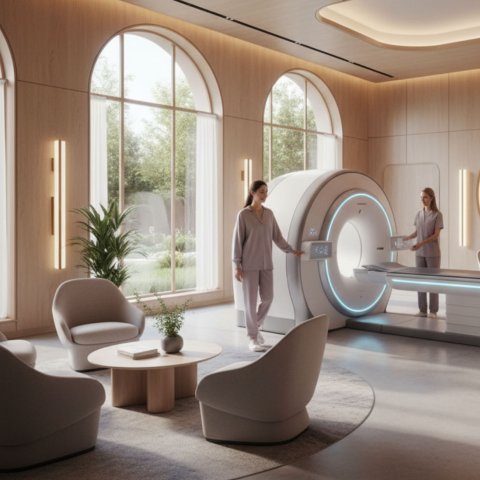 Die Vision von Beyond Imaging: MRT-Untersuchungen finden in einer angenehmen Umgebung statt.